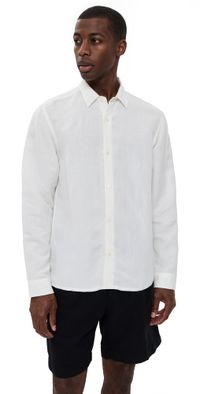 AUTO-REPLY Andrew Linen Shirt White XL