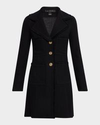 Milano Pique Fit and Flare Topper Coat