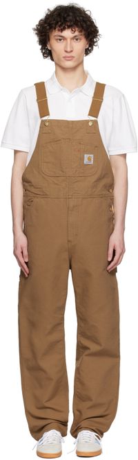 Carhartt Work In Progress Brown Bib Overalls