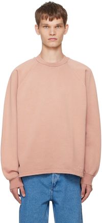 A.P.C. Pull molletonné Kick Out rose édition Tame Impala