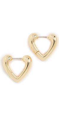 Gorjana Amour Heart Huggies Gold One Size