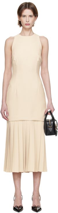 16Arlington Off-White Anci Midi Dress