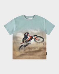 Boy's Roxo Printed Organic Cotton Short-Sleeve T-Shirt, Size 4-6