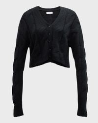 Jolie Cashmere Cable-Knit Cardigan