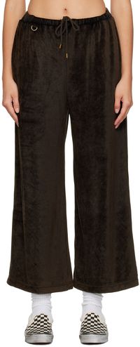 doublet Brown Crystal-Cut Lounge Pants