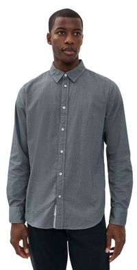 rag & bone Tomlin Stretch Dobby Shirt Skyblu M