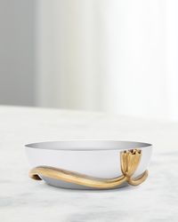 Deco Leaves Medium Bowl