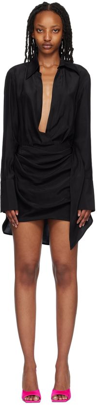 Gauge81 Black Gravia Minidress