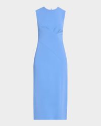 Mila Sleeveless Crossover Midi Dress