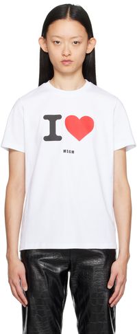 MSGM White Heart T-Shirt