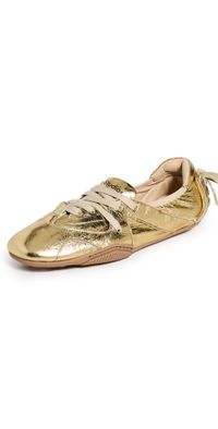 Acne Studios Bilaria Foil Winter Sneakers Gold 38