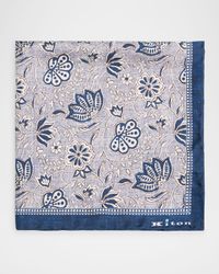 Men's Silk Floral Pocket Square
