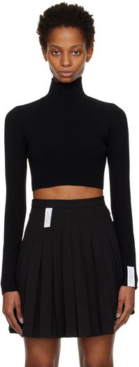 Rokh Black Ribbon Turtleneck