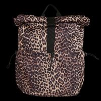 Pieces - Sac à dos à imprimé léopard - Taille Unique - Noir