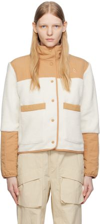 The North Face White & Tan Cragmont Jacket