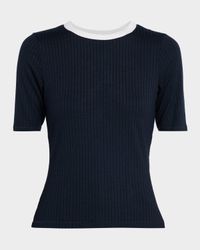 The Knit Contrast Tee