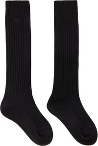 sacai Black Rib Socks