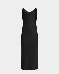 Seridie Mid-Length Silk Slip Dress