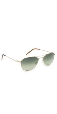 Oliver Peoples Eyewear Aero II Sunglasses Gold One Size