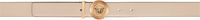 Versace Beige Medusa Biggie Leather Belt