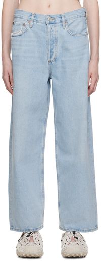 AGOLDE Blue Slung Jeans