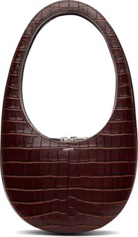 Coperni Brown Croco Swipe Bag