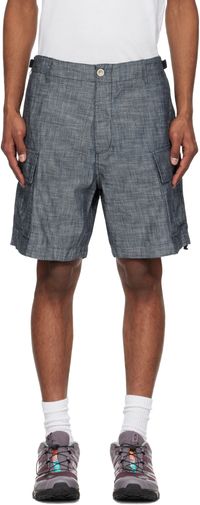 C.P. Company Blue Chambray Cargo Shorts