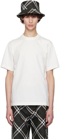 Burberry White Cotton T-Shirt