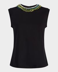 Blaine Crystal-Embellished Tee