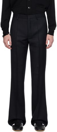 Dries Van Noten Black Wool Trousers