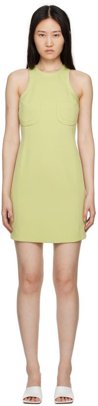 RECTO Green Peony Minidress