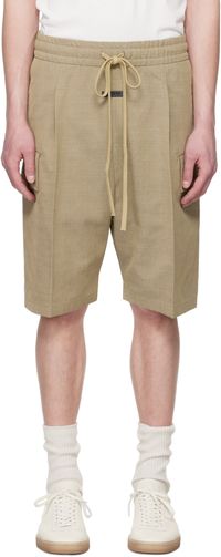 Fear of God Beige Drawstring Cargo Shorts