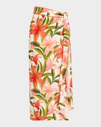 Jungle Blossoms Sarong Wrap Cvoverup