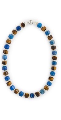 Julietta Cassandre Necklace Navy/Brown One Size