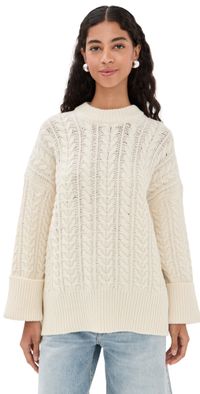 CO Oversized Crewneck Sweater Ivory M/L