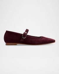 Garissa Suede Mary Jane Ballet Flats
