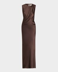 Anwen Draped Silk Dress