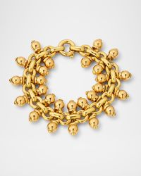Estate Omar Torres 18K Yellow Gold Hollow Bead Bracelet