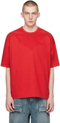 Juun.J Red Zip Pocket T-Shirt