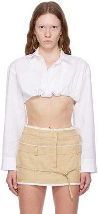 JACQUEMUS Chemise écourtée Bahia blanche - Le chouchou