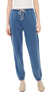 Z Supply Downtown Knit Joggers Calypso Blue Indigo S