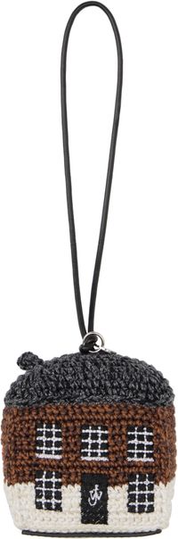 JW Anderson Brown & Gray House Crochet Keychain