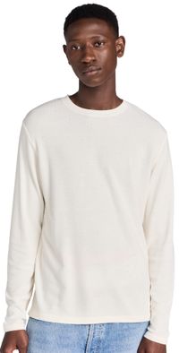 NN07 Clive Waffle Knit Tee Egg White M