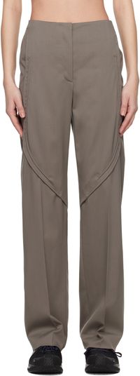 Kiko Kostadinov Gray Seneca Tailored Trousers