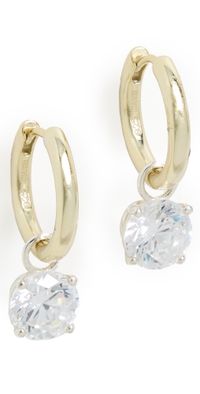 SHASHI Roux Huggie Earrings Gold One Size