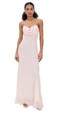 LoveShackFancy Bellby Dress Shell Pink 10