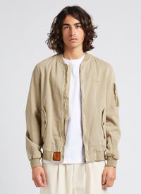 Bombers Original - Bomber droit en coton - Taille XL - Beige