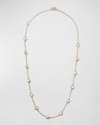 13-Stone Station Necklace in 18K Gold