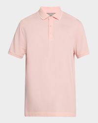Men's Two-Tone Short-Sleeve Polo Shirt