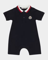 Boy's Pique Polo Playsuit, Size Newborn-24M